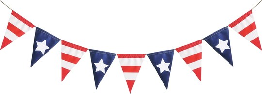 4th of July Patriotic Banner - America Independence Day Party Supplies